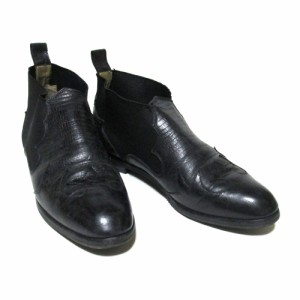 Vintage TOKIO KUMAGAI ヴィンテージ トキオクマガイ ウエスタンレザーブーツ (24.5cm 黒 ブラック 革 皮 靴) 133228 【中古】
