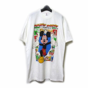 Vintage MICKEY MOUSE ヴィンテージ ミッキーマウス「XL」アメコミTシャツ (Disney ディズニー 半袖 デッドストック) 133267 【中古】