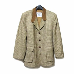 Vintage BURBERRYS ヴィンテージ バーバリー「50」レザー切り替えエルボーパッチジャケット (皮 革 クラシック) 133374 【中古】