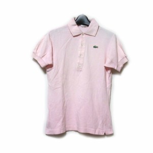 Vintage LACOSTE ヴィンテージ ラコステ「44」フランス製 ワンポイントポロシャツ (ピンク 鹿の子 半袖 フレンチラコ) 133457 【中古】