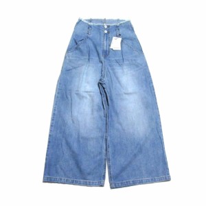 【新品】 DENIME ドゥニーム「2」ハイウエストデニムパンツ (ジーンズ タグ付き 未使用) 133579 【中古】