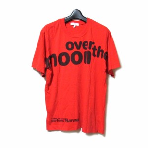 COMME des GARCONS PARFUMS コムデギャルソン パルファム「M」限定 OVER THE MOON Tシャツ (半袖 赤 レッド) 133582