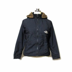 THE NORTH FACE ザノースフェイス「130」ナイロンフルジップパーカー (黒 ジャケット マウンテン キッズ 子供用) 133898 【中古】