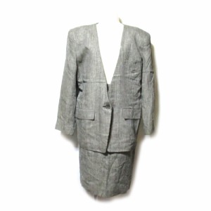 Vintage MOGA ヴィンテージ モガ マオカラーセットアップスーツ (ビンテージ BIGI ビギ グレンチェック スカート) 133917 【中古】