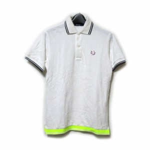 FRED PERRY フレッドペリー「S」限定トリコロールポロシャツ (半袖 蛍光ライン) 134012 【中古】