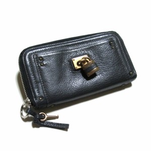 Chloe クロエ パディントンカデナ レザーロングウォレット.長財布 (黒 南京錠) 134874 【中古】