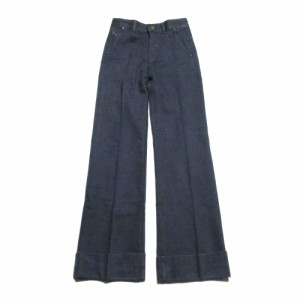 美品 DIESEL ディーゼル「25」ワイドデニムパンツ (インポート 紺 グレー タグ付き 新品) 135354 【中古】