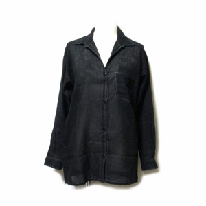 美品 Vintage Y's Yohji Yamamoto ヴィンテージ ワイズ ヨウジヤマモト「9」製品染ステッチブラウス 135508 【中古】