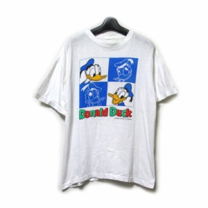 Vintage Donald Duck ヴィンテージ オールド ドナルドダック 4面プリントTシャツ 135621 【中古】