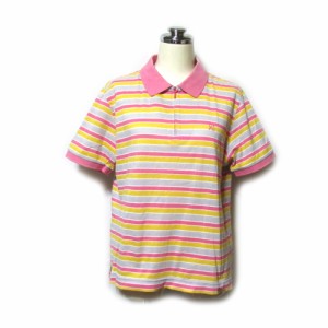 Vintage KENZO ヴィンテージ オールド ケンゾー「2」ゴルフボーダーポロシャツ (半袖 ビンテージ ピンク GOLF) 135706 【中古】