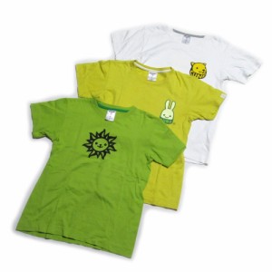CUNE キューン「XS」Tシャツ 3枚セット (白 緑 黄色 半袖) 136010 【中古】