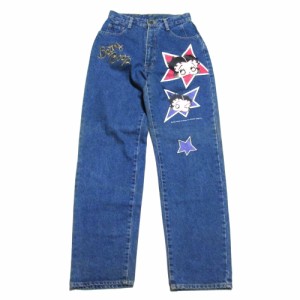 Vintage BettyBoop ヴィンテージ オールド ベティブープ プリントデニムパンツ (ジーンズ ビンテージ) 136194 【中古】