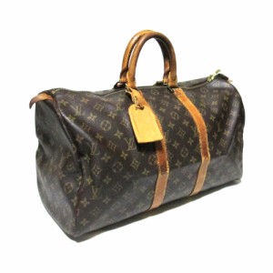 LOUIS VUITTON ルイ・ヴィトン キーポル 50 モノグラムボストンハンドバッグ (旅行 出張 鞄 ブラウン) 136635 【中古】