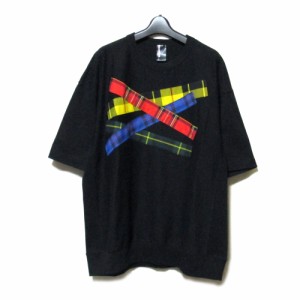 【新品】 Unknownmaterial by 日本極東貿易×MARTONMILLS 「2」タータンランダムスエットTシャツ 136640
