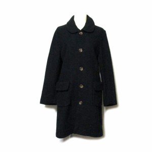 tricot COMME des GARCONS トリコ コムデギャルソ 2009 丸襟ウールロングコート (黒 ブラック) 136663 【中古】