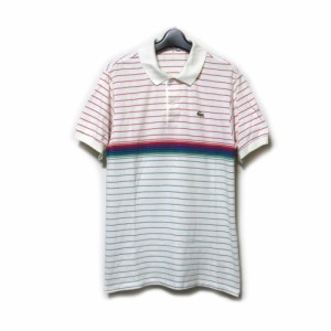 Vintage LACOSTE ヴィンテージ オールド ラコステ「6」フランス製ボーダー鹿子ポロシャツ 136705 【中古】