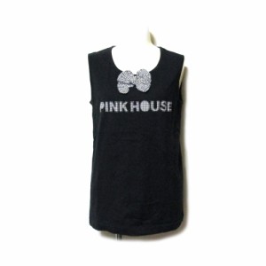 Vintage PINK HOUSE ヴィンテージ オールド ピンクハウス「L」リボンロゴTシャツ 136721 【中古】