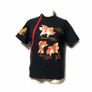 美品 Vintage Takuya Angel ヴィンテージ 卓矢エンジェル「九号」金魚ジップTシャツ 136768 【中古】