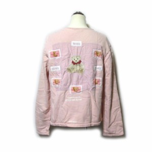 Vintage PINK HOUSE ヴィンテージ オールド ピンクハウス「L」テディベアスウェットカーディガン 136870 【中古】