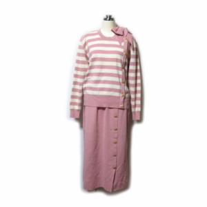 Vintage INGEBORG PINK HOUSE ヴィンテージ オールド インゲボルグ ピンクハウス 金ボタンセットアップスーツ 136903 【中古】