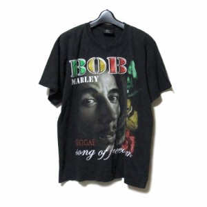 Vintage BOB MARLEY ヴィンテージ ボブ・マーリー「L」ラスタレゲェTシャツ (ビンテージ バンドT 黒 ブラック) 136976 【中古】