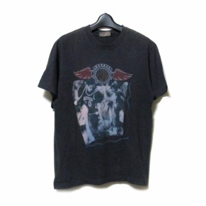 Vintage Reebok ヴィンテージ リーボック「L」バスケットTシャツ (ビンテージ スポーツ 黒 ブラック) 136977 【中古】