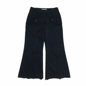 ACNE STUDIOS アクネ ストゥディオズ センターシームコットンパンツ (ネイビー 紺 クロップド) 137046 【中古】