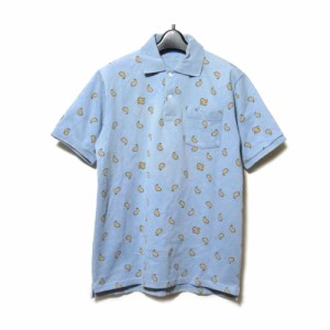 SOPHNET. ソフネット.「L」ペイズリーポロシャツ (ブルーグレー 半袖 Tシャツ) 137051 【中古】