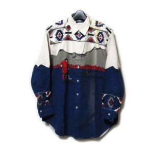 Vintage POLO RALPH LAUREN ヴィンテージ ポロラルフローレン「L」チマヨベルシャツ (ビンテージ) 137121 【中古】