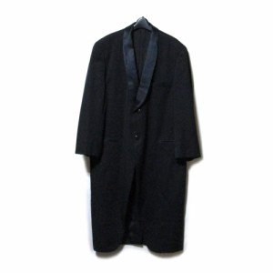 美品 Yohji Yanmamoto POUR HOMME ヨウジヤマモト「M」タキシードチェスターロングコート.ジャケット 137148 【中古】