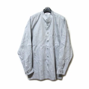 Vintage LANCEL ヴィンテージ オールド ランセル バンドカラーストライプシャツ 137174 【中古】