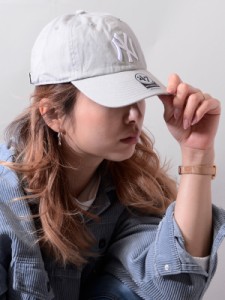 47Brand フォーティセブン キャップ メンズ レディース ユニセックス おしゃれ ブランド Yankees 47 CLEAN UP Gray ヤンキース クリーン