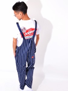 COOKMAN クックマン オーバーオール メンズ レディース 大きいサイズ Fisherman's Bib Overall STRIPE Navy ストライプ ネイビー フィッ