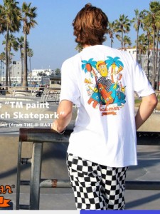 COOKMAN クックマン Tシャツ メンズ レディース 半袖 ブランド スポーツ カジュアル 大きいサイズ 綿100% TM Paint Venice Beach Skatepa