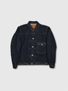 Adonisis ファー付きスタッズパールデニムジャケット 38