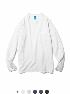 Good On グッドオン Tシャツ ロンT レディース メンズ ユニセックス ブランド 無地 綿100% ポケT ロングスリーブポケットクルーＴシャツ 