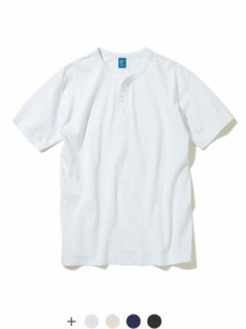 Good On グッドオン ヘンリーネック Tシャツ 半袖 レディース メンズ ユニセックス 綿100% ショートスリーブヘンリーＴシャツ S/S HENLEY