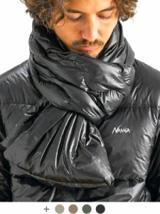 NANGA ナンガ ダウン マフラー メンズ レディース 秋 冬 シンプル 軽量 ONION QUILT DOWN MUFFLER オニオンキルトダウンマフラー ミリタ