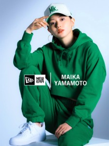 NEW ERA ニューエラ 山本舞香 Maika Yamamoto コラボ パーカー レディース プルオーバー プルパーカー ブランド ショート丈 プルオーバー