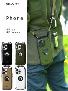 ROOT CO ルートコー iPhone14PLUS 14PROMAX ケース アイフォン14シリーズ GRAVITY Shock Resist Case Pro アウトドア キャンプ BBQ 登山 