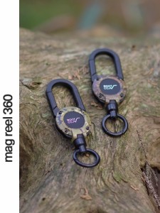 ROOT CO ルートコー マグネット内蔵型 カラビナ キーホルダー キーリング マグリール 登山 GRAVITY MAG REEL 360 MILITARY EDITION 迷彩 