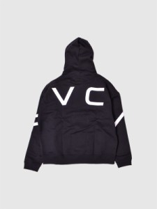 RVCA ルーカ ビッグロゴ スウェット ジップ パーカー ネイビー M