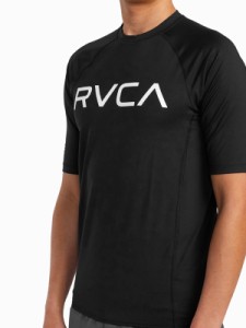 RVCA ルーカ Tシャツ ラッシュガード メンズ レディース 半袖 おしゃれ かっこいい シンプル RVCA SPORT SS RASHGUARD ルカ スポーツ BBQ
