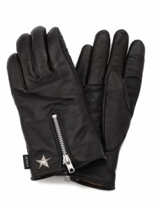 Schott ショット 手袋 メンズ スマートフォン対応 レザー 手袋 冬 裏ボア 機能素材 WINTER ZIP GLOVE ウィンター ジップ グローブ ワンス