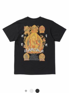 SUN SURF サンサーフ Tシャツ 半袖 曼荼羅 MANDALA Tシャツ メンズ レディース 丸胴仕様 アメリカ製 トップス 人気 再販 和柄 東洋 東洋