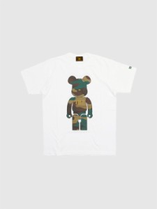 BE@RBRICK TMT Tシャツ メンズ レディース 半袖 ブランド 綿 100％ 白 日本製 HEAVY JERSEY S/SL TEE CAMO ティーエムティー ベアブリッ