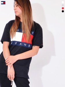 TOMMY HILFIGER JEANS トミー ヒルフィガー ジーンズ Tシャツ メンズ レディース 半袖 綿 100％ TJ FLAG TEE フラッグ 78F0175