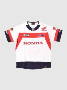 VANSON HONDA バンソン ホンダ Tシャツ メンズ レディ―ス 半袖 大きいサイズ ホンダレーシング HRC レーシングTシャツ WINGマーク トリ