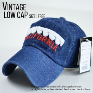 ローキャップ メンズ レディース 帽子 ビンテージ Vintage ミリタリー シンプル こなれ感 820-46 8-8 インディゴ プレゼント ギフト