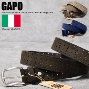 【イタリア製GAPO】イタリア製 ベルト メンズ レディース GAPO ブランド NEK Y_KO 40081 本革 本皮 イタリアンレザー 3.5cm幅 35mm ビジ